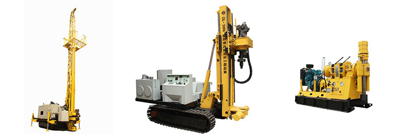 XDL-1200型全液壓巖心鉆機、XY-44B型巖芯鉆機、GL-3000型履帶式全液壓工程鉆機